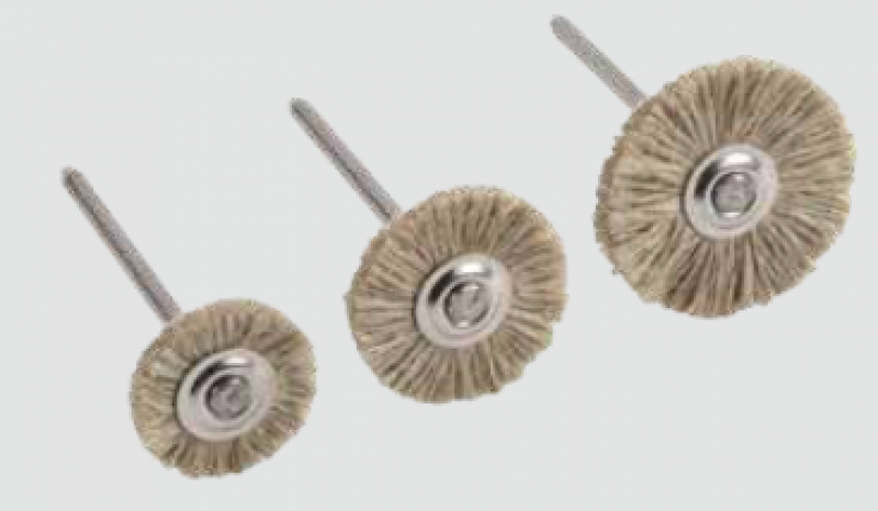 MINIATURBÜRSTEN, LEINENGARN GRAU Ve.6St.